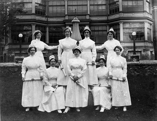 A graduating class from the Brockville General Hospital School of Nursing
