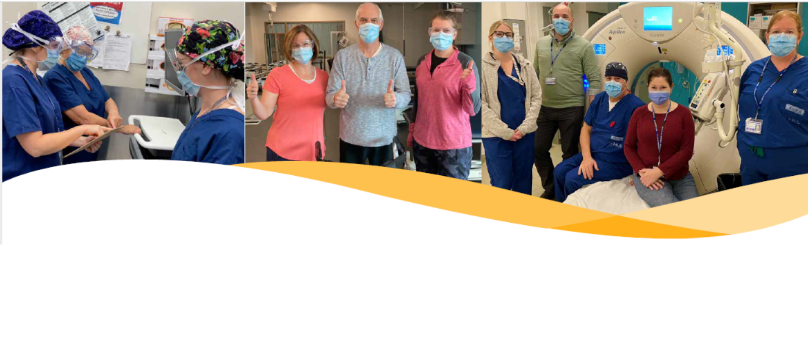 Staff and physicians working at Brockville General
